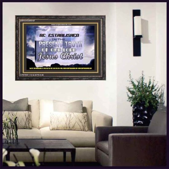 TRUTH OF OUR LORD   Inspirational Bible Verse Framed   (GWFAVOUR4197)   