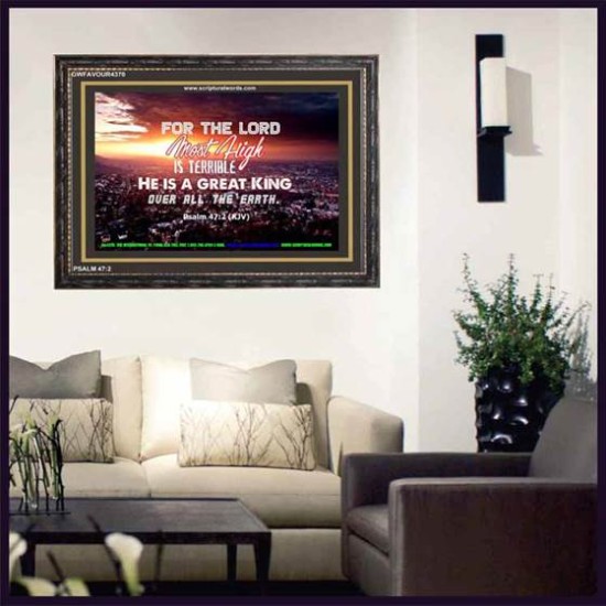 A GREAT KING   Christian Quotes Framed   (GWFAVOUR4370)   