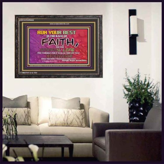 WIN ETERNAL LIFE   Inspiration office art and wall dcor   (GWFAVOUR6602)   