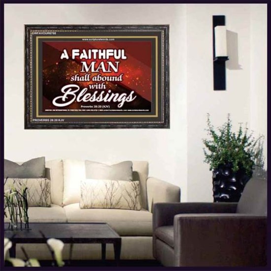 A FAITHFUL MAN   Sanctuary Paintings Frame   (GWFAVOUR6768)   