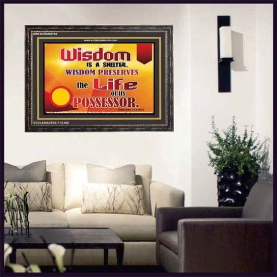 WISDOM   Framed Bible Verse   (GWFAVOUR6782)   