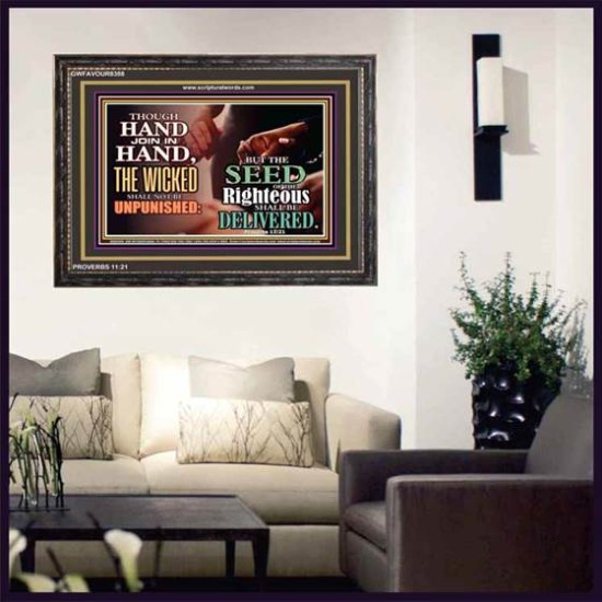 SEED OF RIGHTEOUSNESS   Christian Quote Framed   (GWFAVOUR8388)   