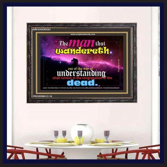 UNDERSTANDING   Inspirational Bible Verse Framed   (GWFAVOUR3351)   