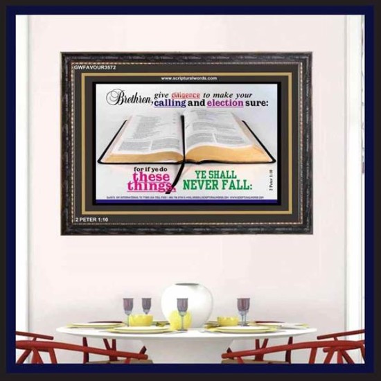 YOUR CALLING   Frame Bible Verses Online   (GWFAVOUR3572)   