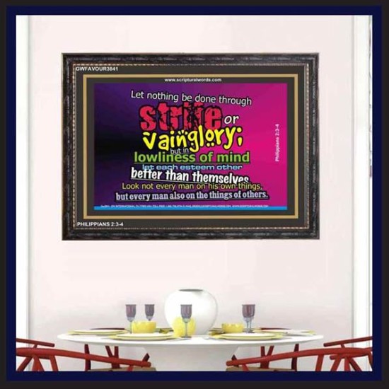 VAIN GLORY   Contemporary Christian Wall Art   (GWFAVOUR3841)   