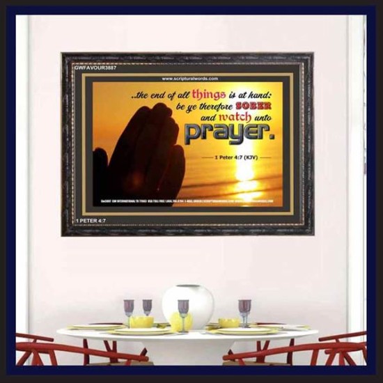 WATCH AND PRAY   Christian Wall Art Poster   (GWFAVOUR3887)   