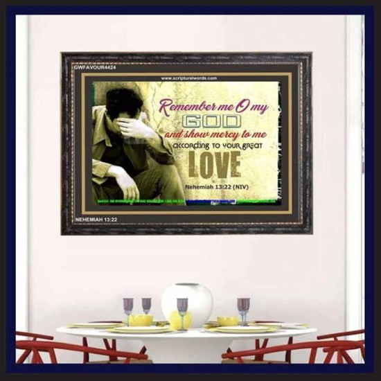 SHOW ME MERCY   Inspirational Bible Verses Framed   (GWFAVOUR4424)   