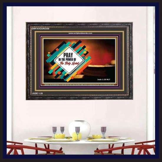 POWER OF THE HOLY SPIRIT   Religious Art Frame   (GWFAVOUR5359)   