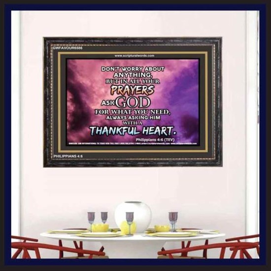 A THANKFUL HEART   Christian Paintings   (GWFAVOUR6586)   