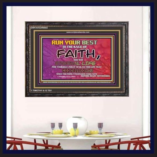 WIN ETERNAL LIFE   Inspiration office art and wall dcor   (GWFAVOUR6602)   
