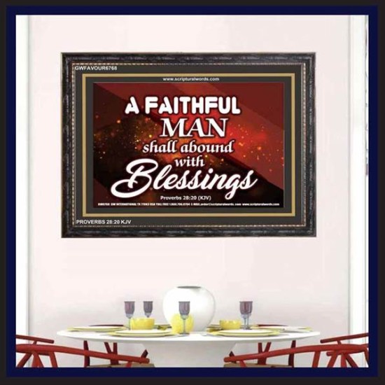 A FAITHFUL MAN   Sanctuary Paintings Frame   (GWFAVOUR6768)   