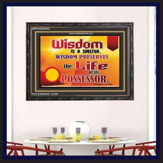 WISDOM   Framed Bible Verse   (GWFAVOUR6782)   