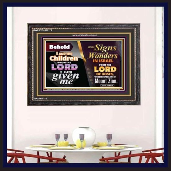 SIGNS AND WONDERS   Framed Office Wall Decoration   (GWFAVOUR8179)   
