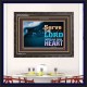 WITH ALL YOUR HEART   Framed Religious Wall Art    (GWFAVOUR8846L)   