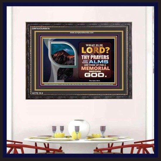 A MEMORIAL BEFORE GOD   Framed Scriptural Dcor   (GWFAVOUR8976)   