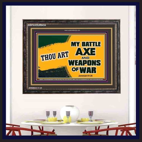 WEAPONS OF WAR   Christian Quotes Framed   (GWFAVOUR9434)   