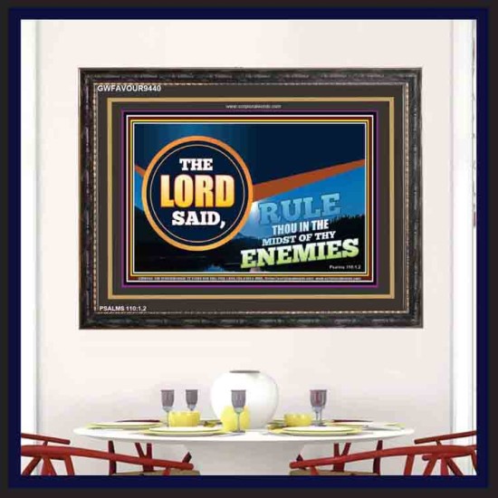 RULE IN THE MIDST OF THY ENEMIES   Contemporary Christian Poster   (GWFAVOUR9440)   