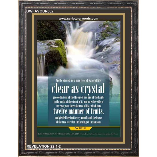 WATER OF LIFE   Christian Quotes Framed   (GWFAVOUR082)   