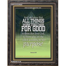 LOVE THE LORD AND ALL THINGS SHALL WORK FOR YOU   Christian Quote Frame   (GWFAVOUR085)   