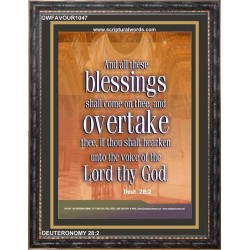 OVERTAKEN BLESSINGS   Contemporary Christian Paintings Acrylic Glass frame   (GWFAVOUR1047)   