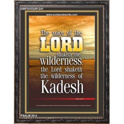 VOICE OF THE LORD IS POWERFUL   Scripture Wall Art   (GWFAVOUR1241)   "33x45"