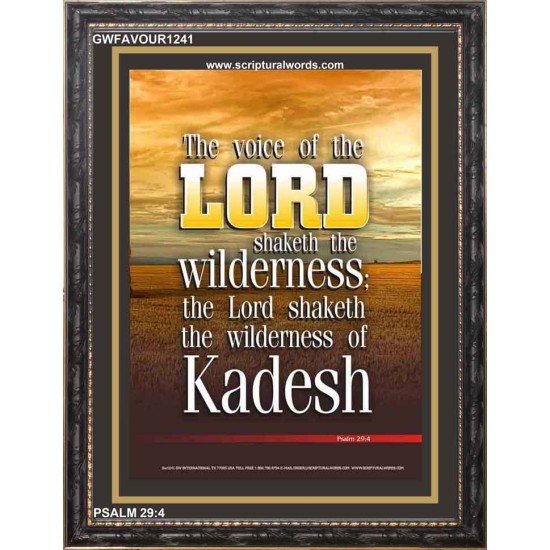 VOICE OF THE LORD IS POWERFUL   Scripture Wall Art   (GWFAVOUR1241)   