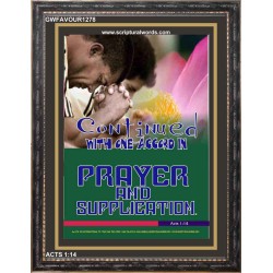 PRAYER AND SUPPLICATION   Christian Quotes Frame   (GWFAVOUR1278)   