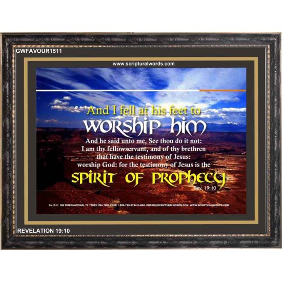 WORSHIP HIM   Custom Framed Bible Verse   (GWFAVOUR1511)   