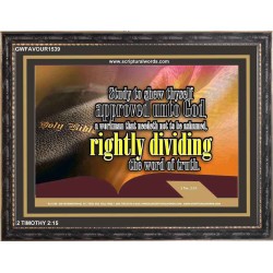 STUDY TO SHEW THYSELF   Bible Verses Frame for Home Online   (GWFAVOUR1539)   