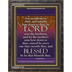 NATIONS SHALL SERVE THEE   Scripture Art Frame   (GWFAVOUR155)   