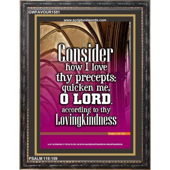 QUICKEN ME O LORD   Bible Verses Poster   (GWFAVOUR1581)   