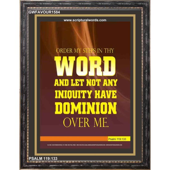 ORDER MY STEP IN THY WORD   Wall Art   (GWFAVOUR1584)   