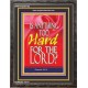 NOTHING IS TOO HARD FOR THE LORD   Bible Verse Acrylic Glass Frame   (GWFAVOUR162)   