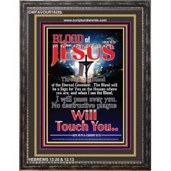 NO DESTRUCTIVE PLAGUE WILL TOUCH YOU   Inspirational Wall Art Poster   (GWFAVOUR1628b)   