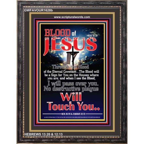 NO DESTRUCTIVE PLAGUE WILL TOUCH YOU   Inspirational Wall Art Poster   (GWFAVOUR1628b)   