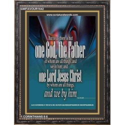 ONE GOD   Christian Frame Wall Art   (GWFAVOUR1642)   