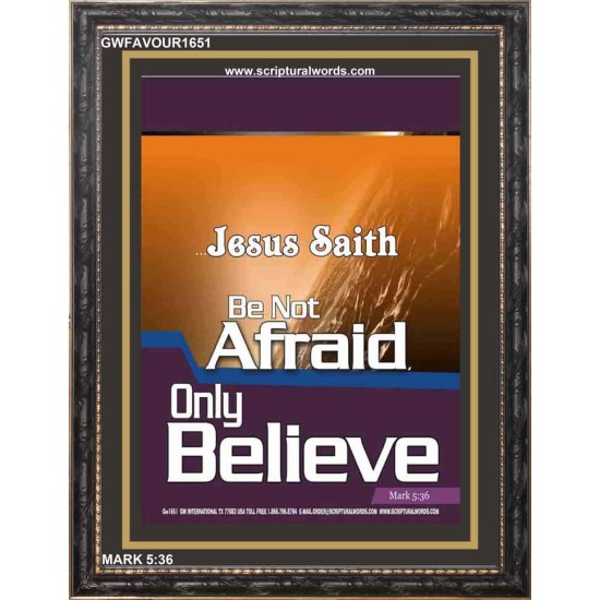 ONLY BELIEVE   Inspirational Bible Verses Framed   (GWFAVOUR1651)   