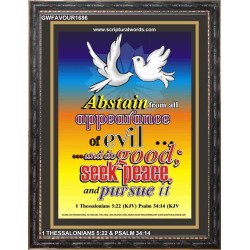 ABSTAIN FROM ALL APPEARANCE OF EVIL   Bible Verses Framed Art Prints   (GWFAVOUR1686)   