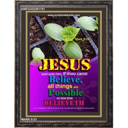 ALL THINGS ARE POSSIBLE   Modern Christian Wall Dcor Frame   (GWFAVOUR1751)   