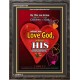 LOVE GOD   Bible Scriptures on Love frame   (GWFAVOUR1754)   