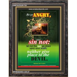 NEITHER GIVE TO THE DEVIL   Scriptural Portrait Wooden Frame   (GWFAVOUR1791)   