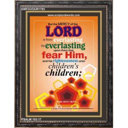 MERCY OF THE LORD   Acrylic Glass Framed Bible Verse   (GWFAVOUR1793)   