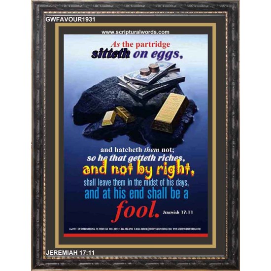 NOT BY RIGHT   Framed Bible Verses Online   (GWFAVOUR1931)   