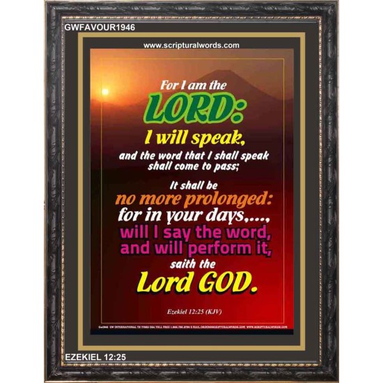 WILL PERFORM IT   Scripture Wall Art   (GWFAVOUR1946)   