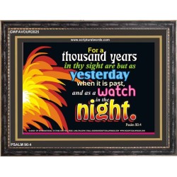 A THOUSAND YEARS   Scriptural Portrait Acrylic Glass Frame   (GWFAVOUR2025)   "45x33"