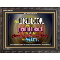 A PROUD HEART   Frame Biblical Paintings   (GWFAVOUR2052)   