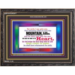 VERILY I SAY   Christian Frame Wall Art   (GWFAVOUR2077)   "45x33"