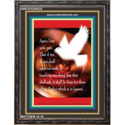 PRAYER OF AGREEMENT   Scriptural Portrait Wooden Frame   (GWFAVOUR225)   