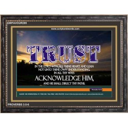 TRUST IN THE LORD   Modern Wall Art   (GWFAVOUR295)   "45x33"