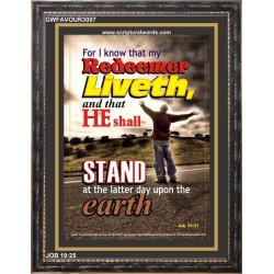 MY REDEEMER LIVETH   Christian Framed Art   (GWFAVOUR3007)   